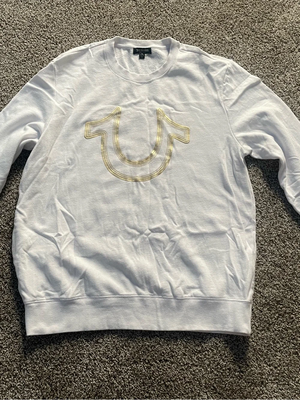 True Religion Long-Sleeve Shirt with Gold Logo